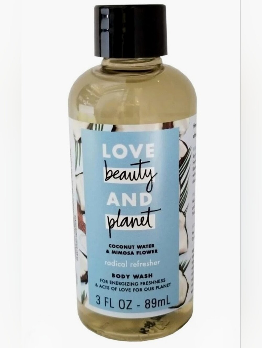 12 Bottles Love Beauty And Planet Coconut Water & Mimosa Flower BODY WASH 3FL OZ